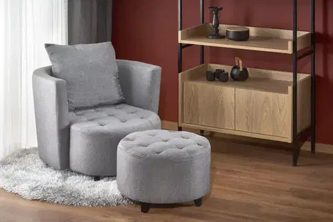 Kreslá Kreslo s podnožkou HAMPTON Halmar