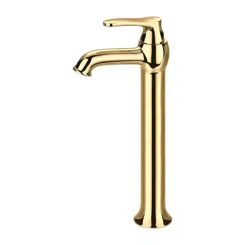 Kúpeľňové batérie OMNIRES - ART DECO umývadlová batéria vysoká, zlatá lesk AD5112GL
