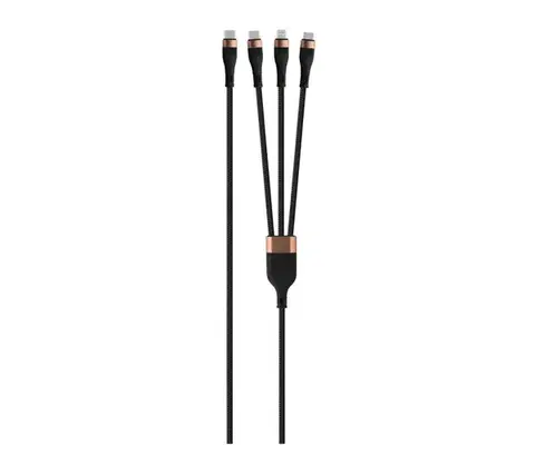 Predlžovacie káble Winner Group -USB kábel 3v1 USB-C / Lightning, USB-C a Micro USB 100W 1,5m čierna WINKABEL3IN1