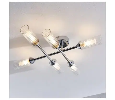 Svietidlá Endon 95045 - Kúpeľňový prisadený luster NATORI 6xG9/3W/230V IP44 lesklý chróm 95045