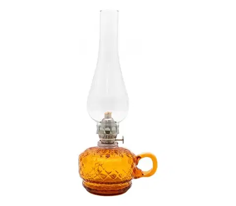 Lampy Floriánova huť Petrolejová lampa MONIKA 34 cm jantarové káro 110-0110-0000-19-03-000