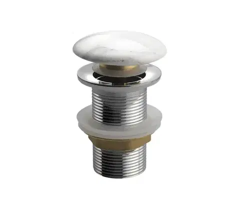 Svietidlá Sapho - Umývadlová výpusť Click-Clack DALMA pr. 6,7 cm Carrara MM717