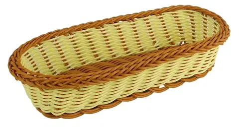 Košíky úložné MAKRO - Košík dvojfarebný ovál 25x12x5cm