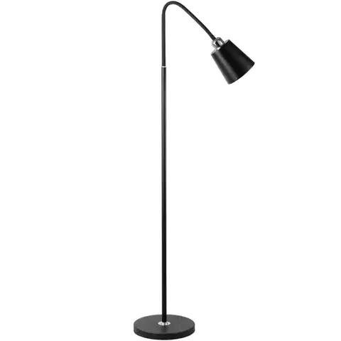 Moderné lampy do obývačky Stojacia lampa E27 KALSO Black LP1