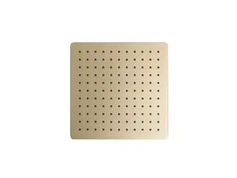 Sprchy a sprchové panely BESCO - Hlavová sprcha SLIM UNI S - hranatá - Farba - Zlatá, Rozmer hlavovej sprchy - 300 × 300 mm BADPUKZL