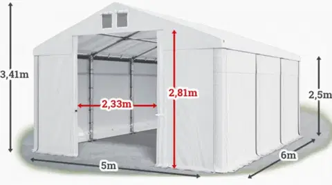 Skladové stany Skladový stan 5x6m PROFI