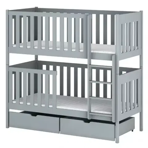 Poschodové postele Posteľ Dawid 90x200 grey
