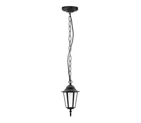 Záhradné lampy  Vonkajší luster 1xE27/20W/230V IP43 čierna 202161