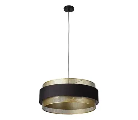 Svietidlá Osram - Luster na lanku DECOR HORNET 3xE27/10W/230V pr. 50 cm čierna/zlatá 4058075847866