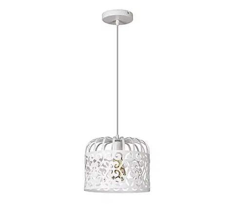 Svietidlá Rabalux 2161 - Luster ALESSANDRA 1xE27/60W/230V biela  2161