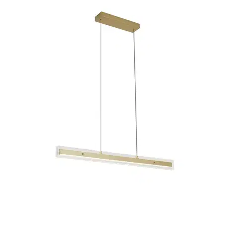 Závesné svietidlá Moderné závesné svietidlo mosadzné s čírym sklom vrátane LED Easylift - Catch