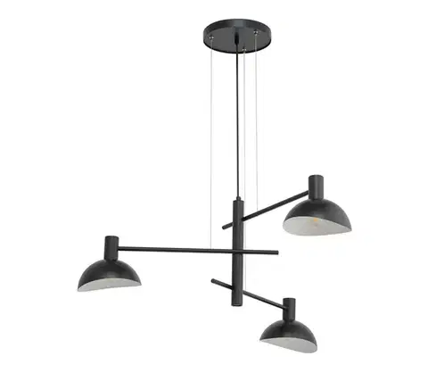 Svietidlá  Luster na lanku ARTIS 3xE14/40W/230V čierna 40527
