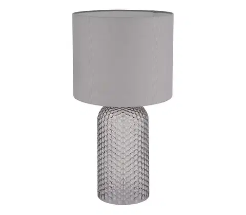 Lampy Globo 21735G - Stolná lampa SOFIA 1xE27/60W/230V šedá 21735G