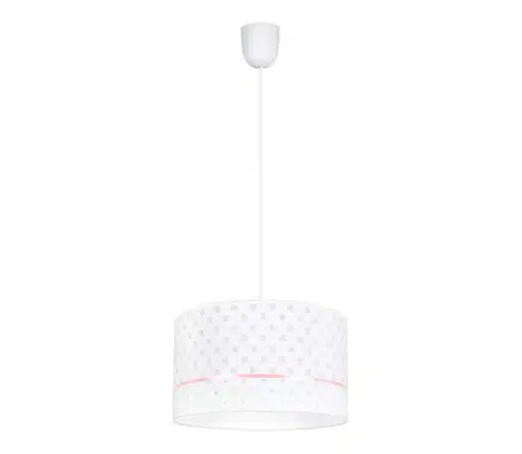 Svietidlá  Detský luster PIKKI 1xE27/60W/230V ružová 0557