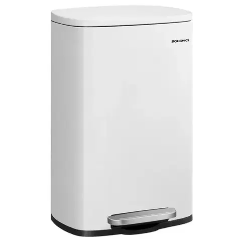Kovové koše Odpadkový kôš 50 l biely LTB101W01V1