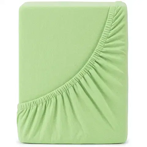 Plachty 4Home jersey prestieradlo zelená, 90 x 200 cm