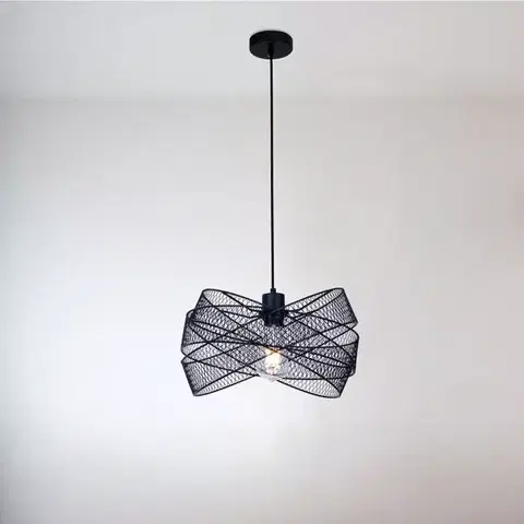 Moderné lampy do obývačky Luster 20011P BLACK E27 LW1