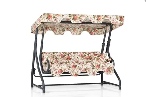 Záhradná hojdačky Garden Triple Swing Chair Ruta 10 - Multicolor