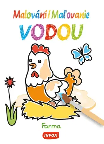 Nalepovačky, vystrihovačky, skladačky Malování vodou / Maľovanie -BO-Farma (CZ/SK vydanie)