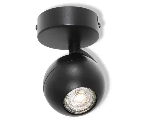 Svietidlá Osram - Bodové svietidlo SPOT SPHERAL 1xGU10/6W/230V čierne 4099854588402