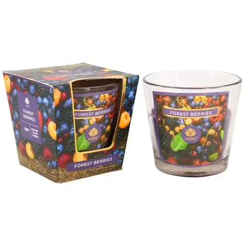 Dekoratívne sviečky Arome Vonná sviečka v skle Forest Berries, 120 g
