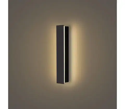 LED osvetlenie BRILAGI - LED Vonkajšie nástenné svietidlo LINEAR LED/8W/230V 3000K IP65 čierna BRI275