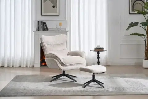 Relaxačné a masážne Otočné relaxačné kreslo FORSETI Dekorhome