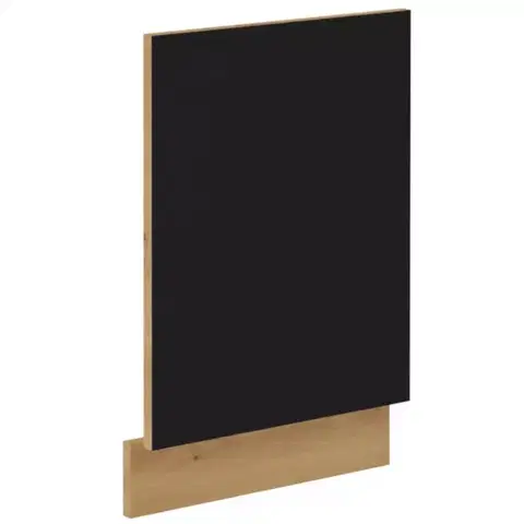 Dvierka a čelá zásuviek pre kuchynske skrinky Dvierka Modena  front zm 570x446 čierny/dub artisan