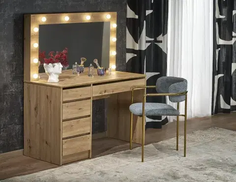 Toaletné Toaletný stolík HOLLYWOOD XL Halmar