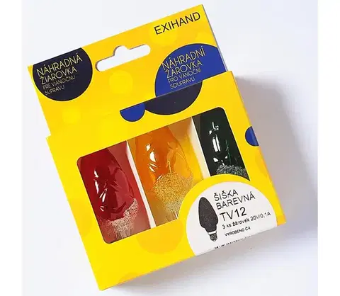 Žiarovky  SADA 3 x Náhradná žiarovka CONE E10/20V/0,1A farebná 168100.B