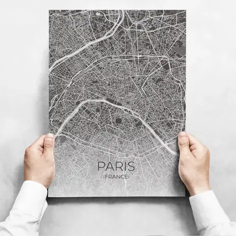 Moderné obrazy Obrazy na stenu - Map Of Paris II