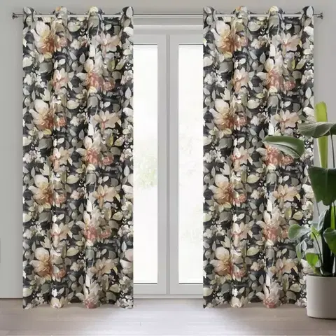 Závesy do spálne Záves ZAS BETTY 140X250 na priechodkách 408671