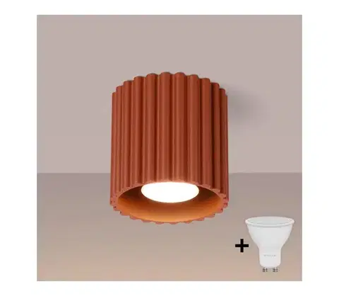 Svietidlá BRILAGI - LED bodové svietidlo SFERA 1xGU10/10W/230V priemer 10 cm červená BR.1799