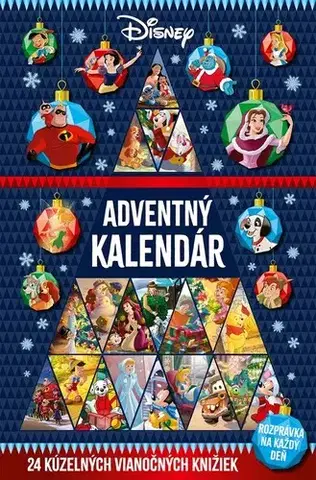 Rozprávky Disney: Adventný kalendár - 24 kúzelných vianočných knižiek - Kolektív autorov,Kolektív autorov,Kolektív autorov