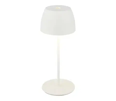 Lampy Briloner - LED stmievateľná nabíjateľná dotyková vonkajšia stolná lampa MINI LED/2,5W/5V IP44 1800 mAh biela 4002707459309
