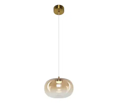 Svietidlá  LED Luster na lanku VASO LED/4W/230V pr. 18 cm zlatá/dymová ML1399