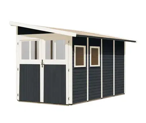 Kôlne Drevený záhradný domček WANDLITZ 181x355 cm Lanitplast