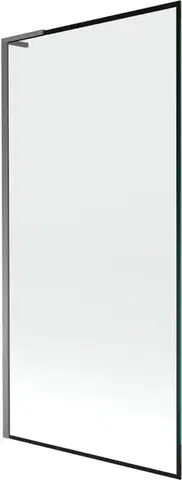 Sprchové dvere MEXEN/S - Next L vaňová zástena FIX 90 x 150, čierna vzor, grafit metal 895-090-000-03-70-95