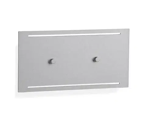 Svietidlá Telefunken 307804TF-LED Vonkajšie nástenné svietidlo 2xLED/3,5W/230V IP44 strieborná 307804TF