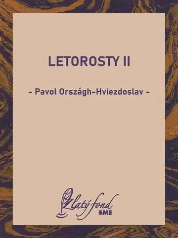 Romantická beletria Letorosty II - Pavol Országh-Hviezdoslav