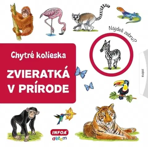 Leporelá, krabičky, puzzle knihy Chytré kolieska - zvieratká v prírode