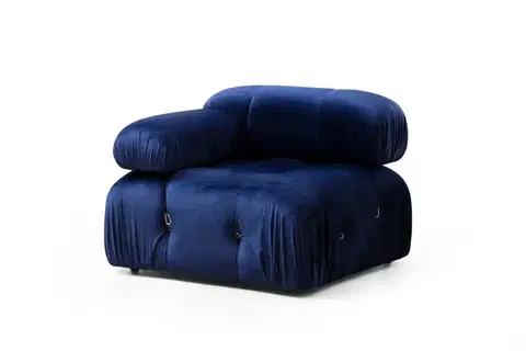 Kreslá Kreslo / Jednomiestna pohovka Bubble L1 - Velvet Blue