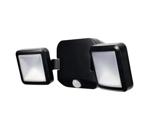 LED osvetlenie Osram - LED vonkajší nástenný reflektor so senzorom BATTERY 2xLED/5W/4xD IP54 4099854497551
