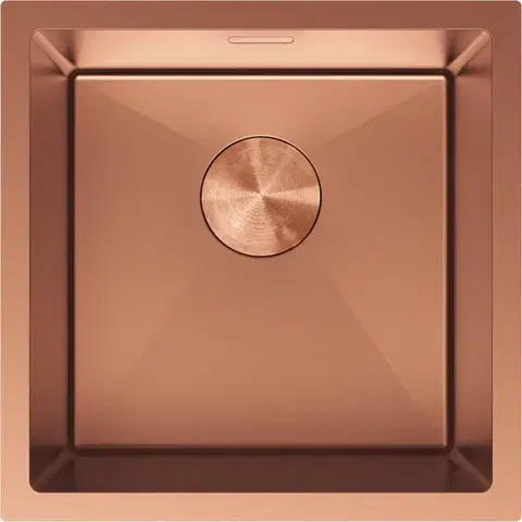 Kuchynské drezy MEXEN MEXEN - Trixo oceľový drez 1-bowl 440 x 440 mm, meď 6413441000-65