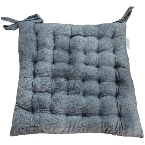 Bytový textil Poduška na stoličku ADURA 6003 06 40x40 cm tmavosivá