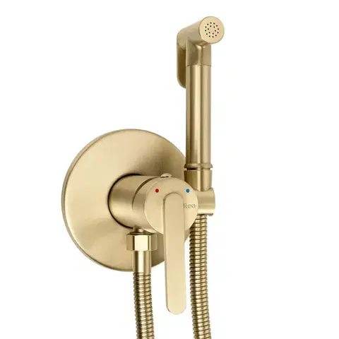 Kúpeľňové batérie REA - Podomietková bidetová batéria Ontario Brush Gold REA-B3902