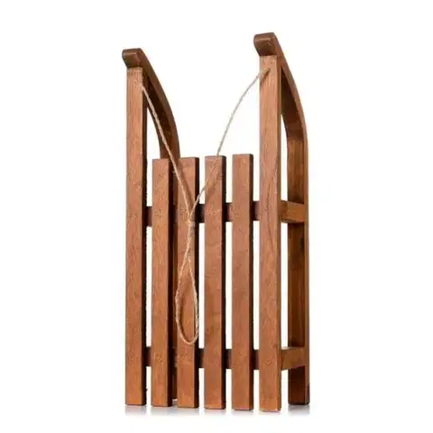 Vianočné dekorácie Kinekus Dekorácia sánky 17,5x10x38cm drevo