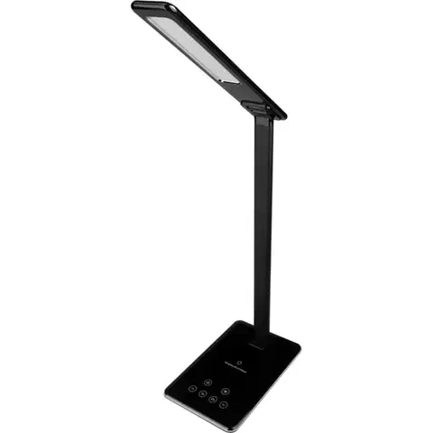Lampičky Retlux RTL 198 Stolná LED lampa s Qi dobíjaním čierna, 5 W, 250 lm