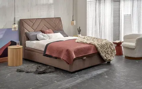 Postele Posteľ s úložným priestorom CONTINENTAL 1 Halmar