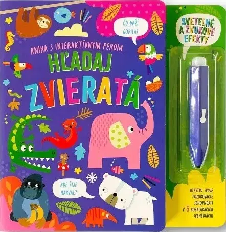 Zvukové knihy Kniha s interaktívnym perom - Hľadaj zvieratá